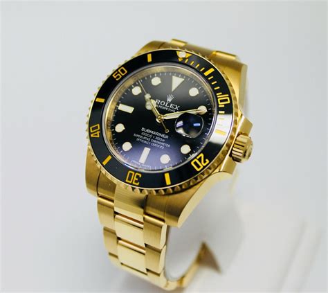 Rolex Submariner Solid Gold Black Dial - 116618LN