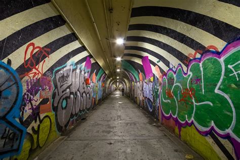 Inside the graffiti-covered 191st Street tunnel, NYC's deepest subway ...