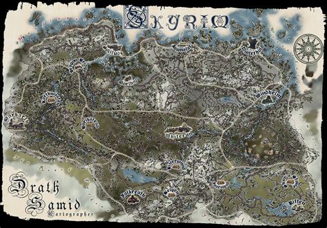 Skyrim Map Wallpaper - WallpaperSafari