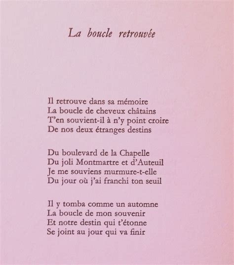 Poème de Guillaume Apollinaire (1880 - 1918) Texte En Prose, Destin ...