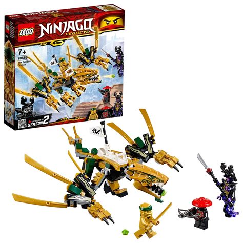 LEGO NINJAGO - Le dragon d'or - 70666 - Jeu de construction: Amazon.fr ...