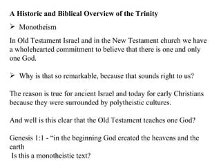 The Trinity and Church History | PPT