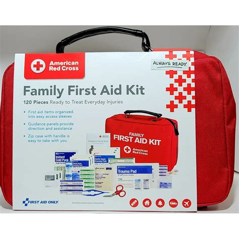 American Red Cross Family First Aid Kit,120 Pieces. - Walmart.com ...