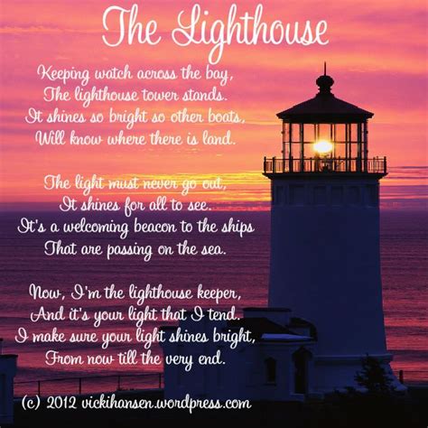 lighthouse poem - Google Search | Lighthouse quotes, Funeral quotes ...