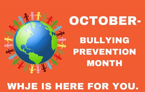 October – Bullying Prevention Awareness Month – WHJE 91.3