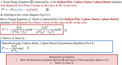 We obtained the Torque Equation (4.2.37) expressed by | Chegg.com