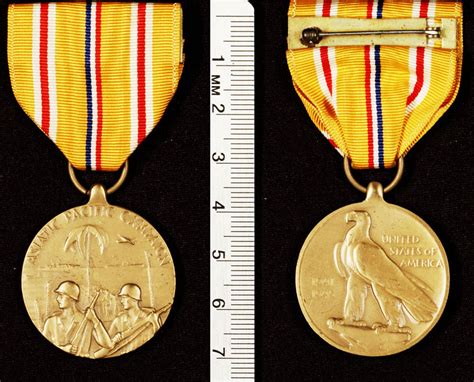 WWII WW2 Asian Pacific Theater of Operations Military Award Medal with ...