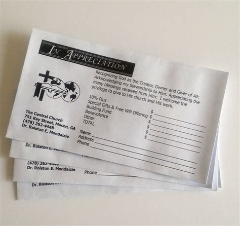 Church envelopes – A Plus Print Shop