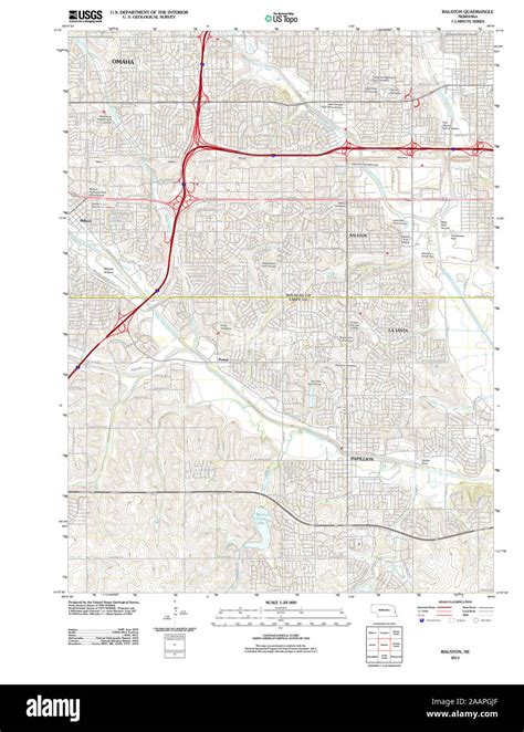 Map of ralston hi-res stock photography and images - Alamy