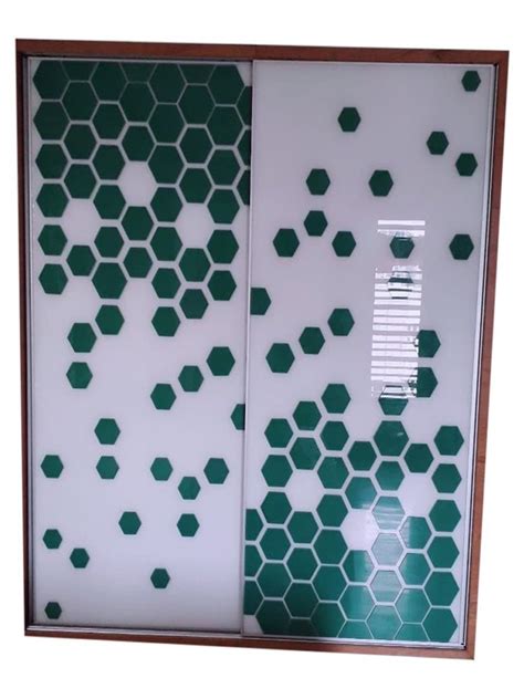 Wooden 2 Doors Green Dot Sliding Door Wardrobe at Rs 1250/sq ft in ...