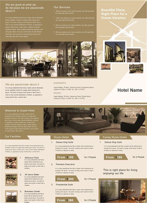 Creative Hotel Brochure Design