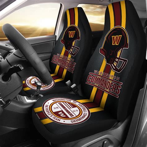 Washington Commanders Car Seat Covers American Football Helmet Car ...