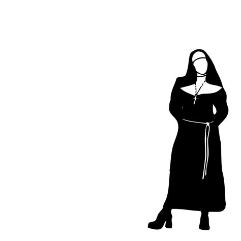 Nun Drawing by Karl Addison