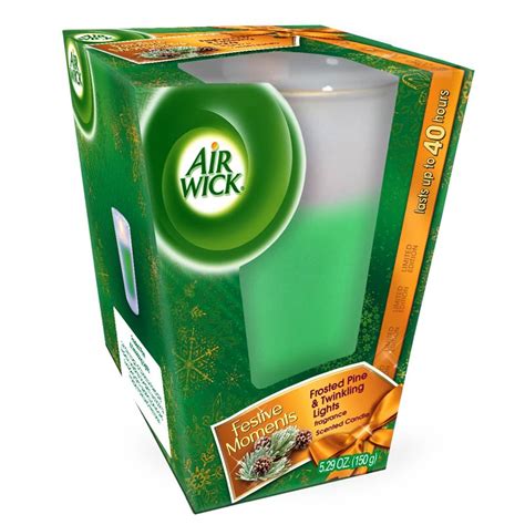 Amazon.com: Air Wick Candles Frosted Pine and Twinkling Lights, Large ...