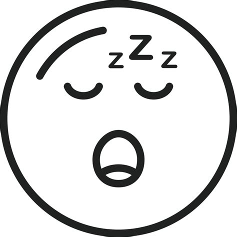 Sleeping Face Line Icon 7229865 Vector Art at Vecteezy