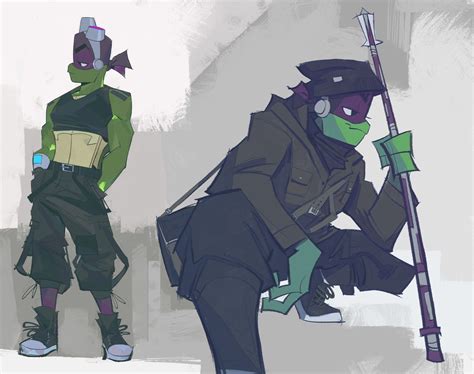 donnie in various outfits (+ mikey) - 💜🐢💜 | Teenage ninja turtles, Tmnt ...