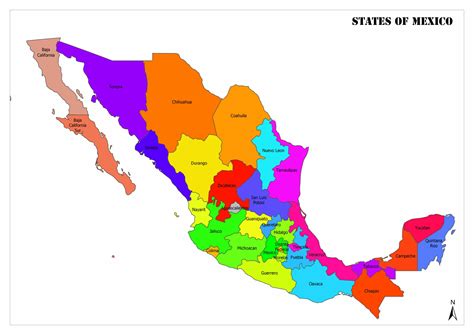 Map Mexico With States - Get Latest Map Update