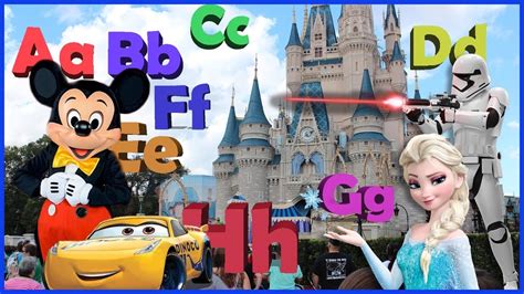 ABC SONG | ABC Songs for Children - 26 Alphabet Phonics Disney World ...