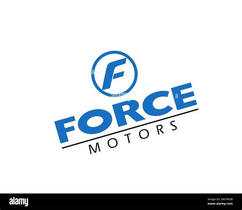 Force Motors, Rotated Logo, White Background Stock Photo - Alamy