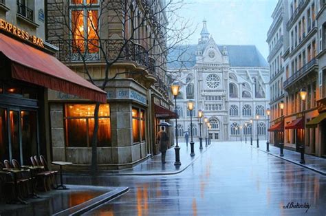 18 Gorgeous Night Cityscapes Paintings by Alexey Butyrsky | 99inspiration