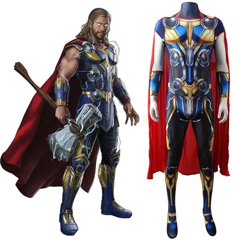 Fastshipment Marvel Superhero Thors Love and Thunder Cosplay Costume ...