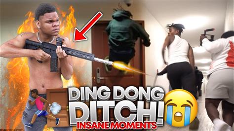 EXTREME DING DONG DITCH INSANE MOMENTS ! *COLLEGE EDITION* (GONE WRONG ...