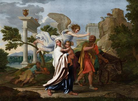 The Flight into Egypt Painting by Nicolas Poussin