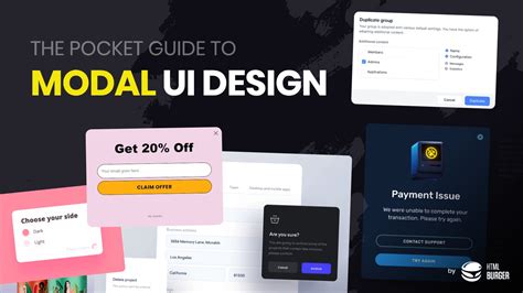 The Pocket Guide to Modal UI Design