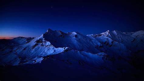 Mountains In Dark Night Background Dark, HD wallpaper | Peakpx