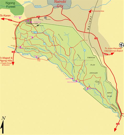 Nairobi National Park Map Pdf - Bobbie Stefanie