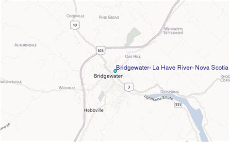 Bridgewater, La Have River, Nova Scotia Tide Station Location Guide