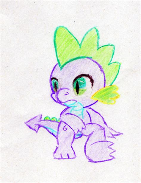 Spike the Dragon Drawing by Des-the-Dragon on DeviantArt