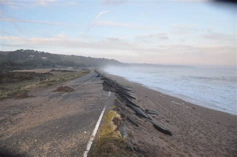 Damage to the main road between Slapton and Torcross - Devon Live