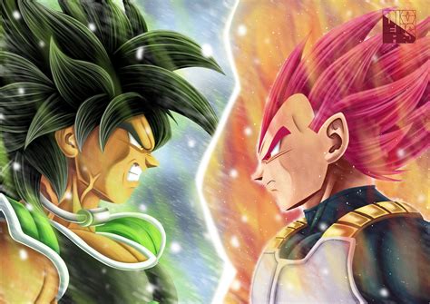 Broly Vs Vegeta by Deriavis on DeviantArt