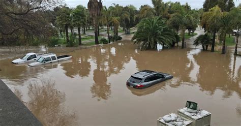 Ventura River Breaches Its Banks, Floods RV Park - CBS Los Angeles