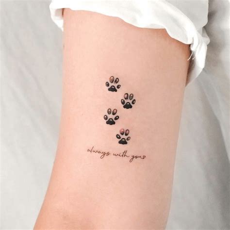 20+ Memorial Paw Print Tattoo Ideas That Will Blow Your Mind!