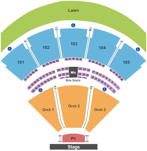 Usana Amphitheater Seating Chart Ga Pit | Two Birds Home