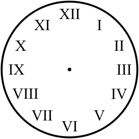 Roman Numeral Clock Teacher Stamp