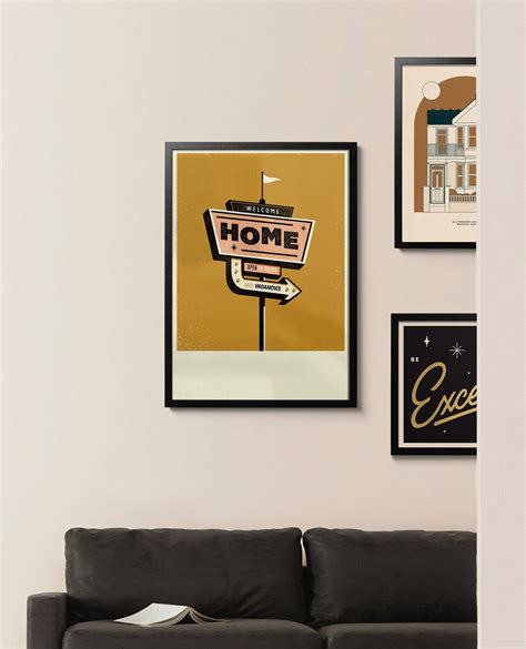 Welcome Home, Art Print, A2 - Etsy