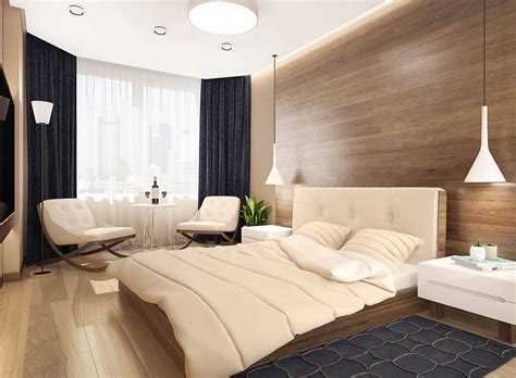 Modern Wood Wall Bedroom