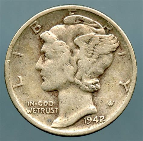 1942/1 Mercury Dime VF-30 | Rare coins worth money, Old coins price ...