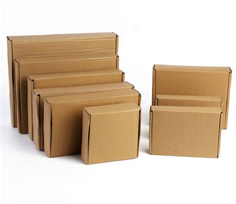 Kraft Paper Brown Carton Box , Custom Corrugated Boxes Thickness 0.23mm