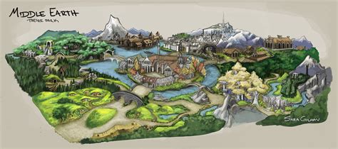 Middle Earth Theme Park Concept :: Behance