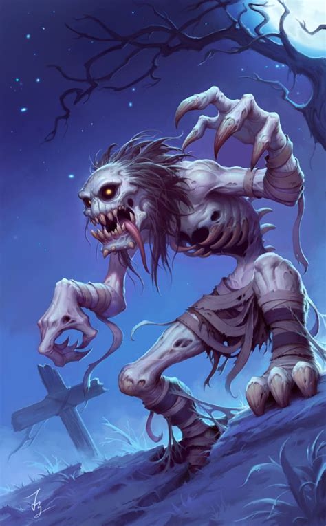 ArtStation - Ghoul, f y | Monster sketch, Hearthstone artwork ...