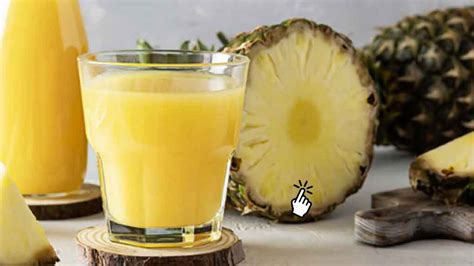 Natural pineapple juice in 3 minutes