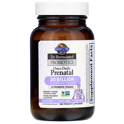 Garden of Life, Dr. Formulated Probiotics, Once Daily Prenatal, 30 ...