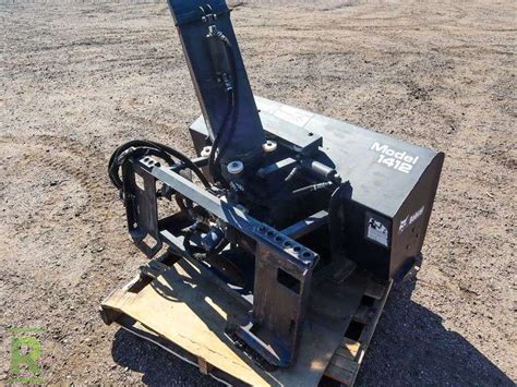 48” Bobcat 1412 Snow Blower Attachment To Fit Skid Steer - Roller Auctions