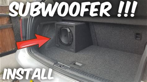 How to install a car Subwoofer - YouTube