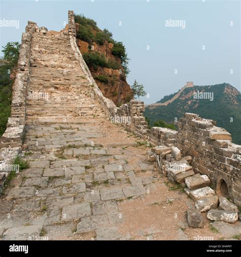 Ruins Of The Great Wall Of China; China Stock Photo - Alamy