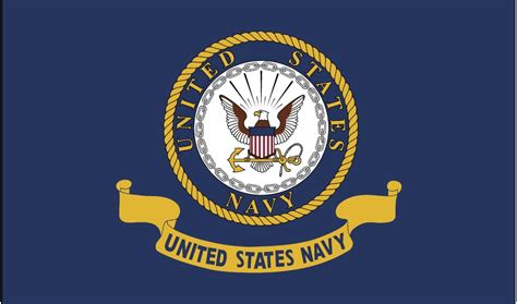 United States Navy Logo Flag